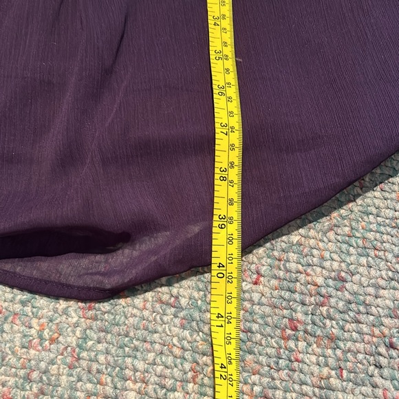 NWT Ladies size XXL Merona purple chiffon one-shoulder Dress - Picture 11 of 11